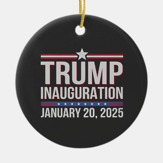 Inhuldigingsdag Trump januari 2025 President Keramisch Ornament (Voorkant)