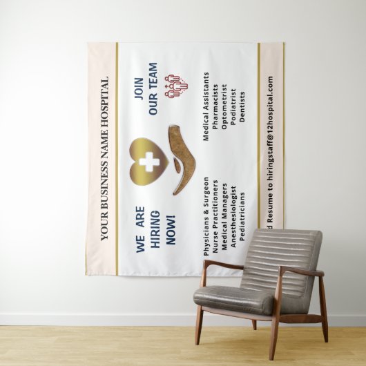 Inhuren Word lid van ons team Medewerkers Business Wandkleed (In situ)