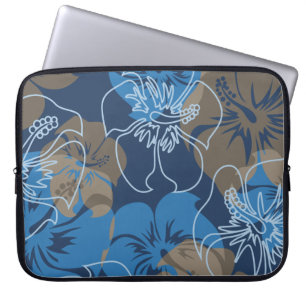 Iniki Point Hawaiian Hibiscus Neoprene Wetsuit sui Laptop Sleeve