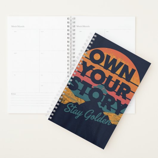 inimalist Inspirational Notebook | Modern Office A Planner (Display)