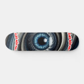 Inimatisch hypnotisch oog persoonlijk skateboard (Horizontaal)