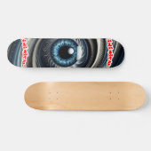 Inimatisch hypnotisch oog persoonlijk skateboard (Horizontaal)