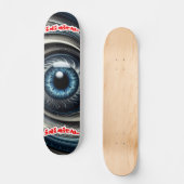 Inimatisch hypnotisch oog persoonlijk skateboard (Voorkant)