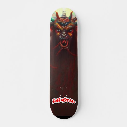 Inimical AI Demon Persoonlijk Skateboard (Voorkant)