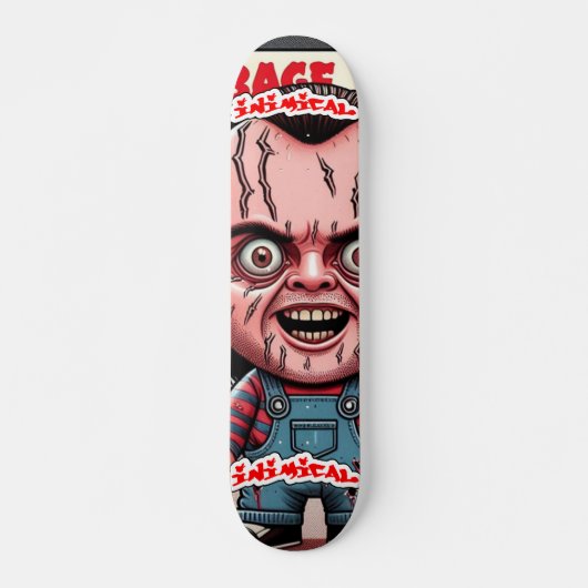 Inimical Alle Werk Geen Spel Persoonlijk Skateboard (Voorkant)