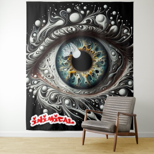 Inimical alomtegenwoordig oog wandkleed (In situ)