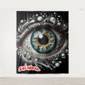 Inimical alomtegenwoordig oog wandkleed (Voorkant)