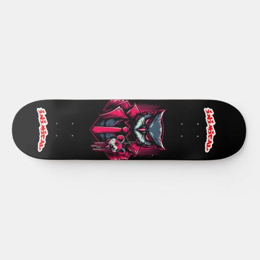 Inimical Apex Predator Series Red Owl Persoonlijk Skateboard (Horizontaal)