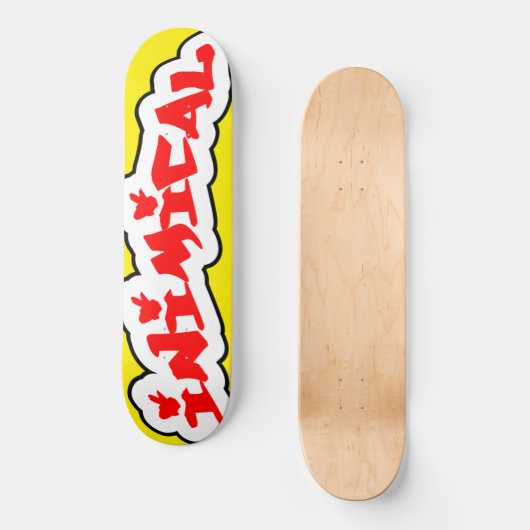 Inimical Backwoods Graffiti Persoonlijk Skateboard (Voorkant)