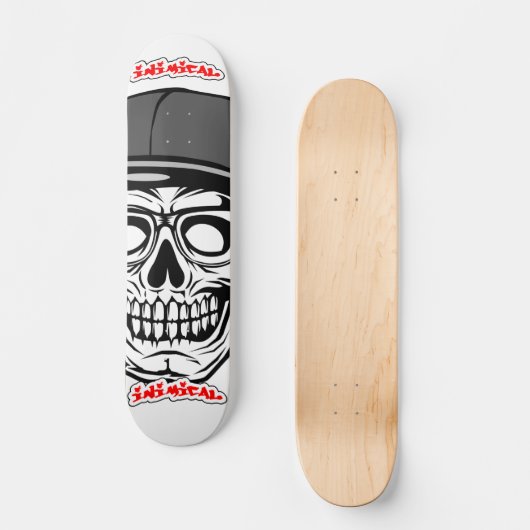 Inimical Big Skull Skateboard Deck (Voorkant)