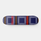 Inimical Blue Paisley Persoonlijk Skateboard (Horizontaal)