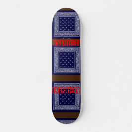 Inimical Blue Paisley Persoonlijk Skateboard