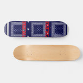 Inimical Blue Paisley Skateboard (Horizontaal)