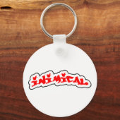 Inimical Bossen Graffiti Label Logo Sleutelhanger (Voorkant)