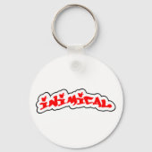 Inimical Bossen Graffiti Label Logo Sleutelhanger (Achterkant)
