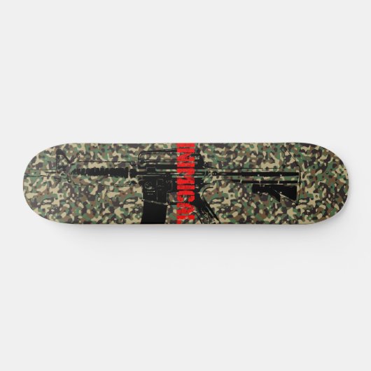 Inimical Camo geweer Persoonlijk Skateboard (Horizontaal)