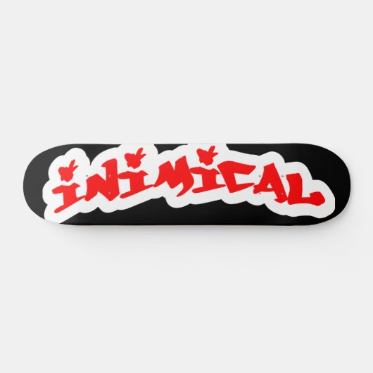 Inimical Classic Bossen Graffiti Label Logo Persoonlijk Skateboard (Horizontaal)