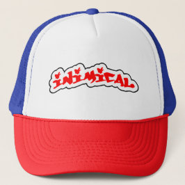 Inimical Classic Bossen Graffiti Label Logo Trucker Pet