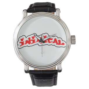 Inimical Classic Bossen Label Graffiti Logo Horloge