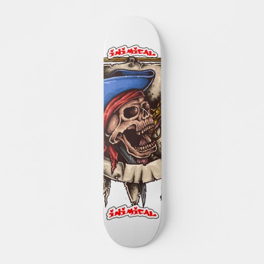 Inimical Dead Pirate Deck Persoonlijk Skateboard (Voorkant)