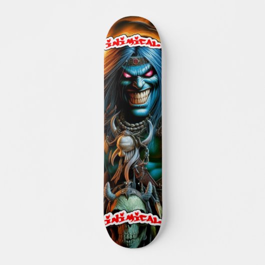 Inimical Fantasy Warrior Persoonlijk Skateboard (Voorkant)