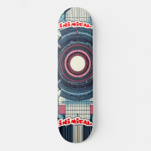 Inimical Futuristische Minamilist Japans Abstract Persoonlijk Skateboard