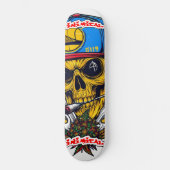 Inimical Golden State Skull Persoonlijk Skateboard (Voorkant)