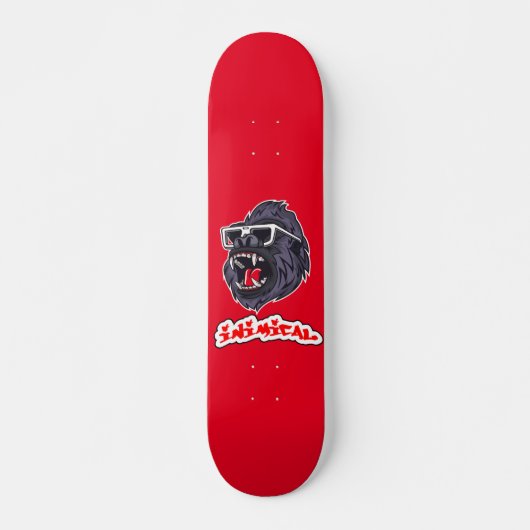 Inimical Gorilla Persoonlijk Skateboard (Voorkant)