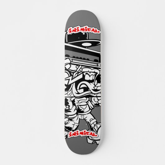 Inimical Grimy Boombox Persoonlijk Skateboard (Voorkant)