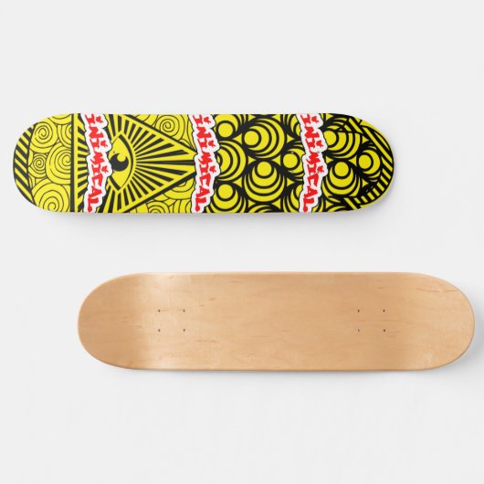 Inimical Hamsa Eye Skateboard (Horizontaal)