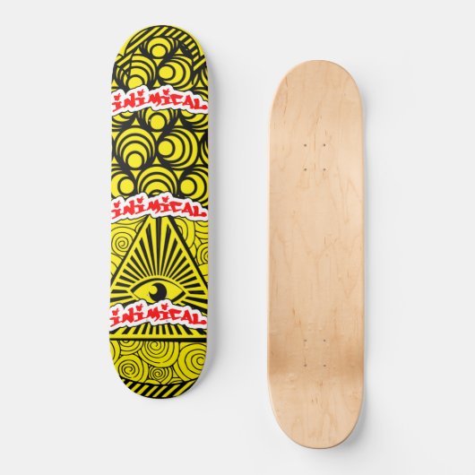 Inimical Hamsa Eye Skateboard (Voorkant)