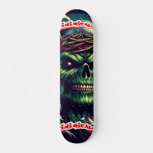 Inimical heavy metal close-up persoonlijk skateboard