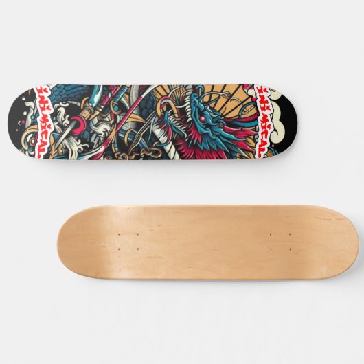 Inimical Japans Abstract Persoonlijk Skateboard (Horizontaal)