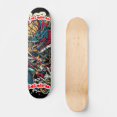 Inimical Japans Abstract Persoonlijk Skateboard (Voorkant)