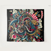 Inimical Japans Abstract Wandkleed (Voorkant (horizontaal))