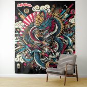 Inimical Japans Abstract Wandkleed (In situ)