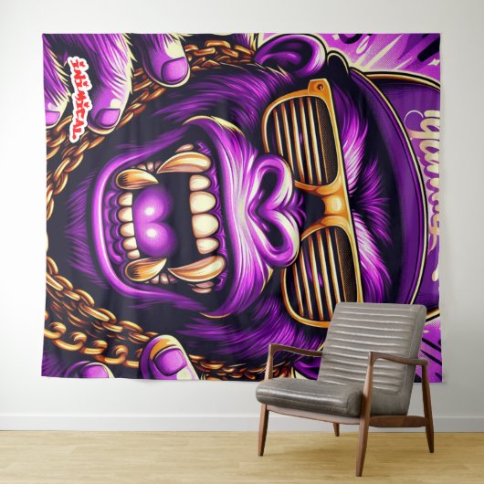 Inimical Mad Gorilla Wandkleed (In Situ (horizontaal))