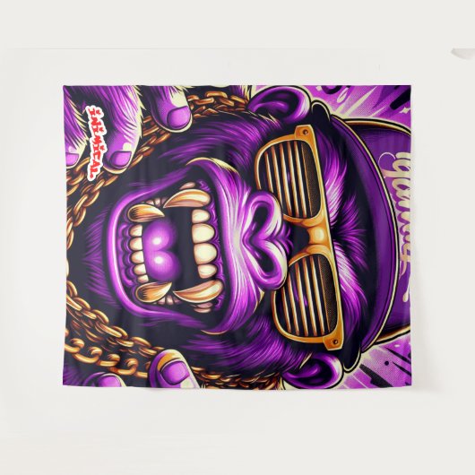 Inimical Mad Gorilla Wandkleed (Voorkant (horizontaal))