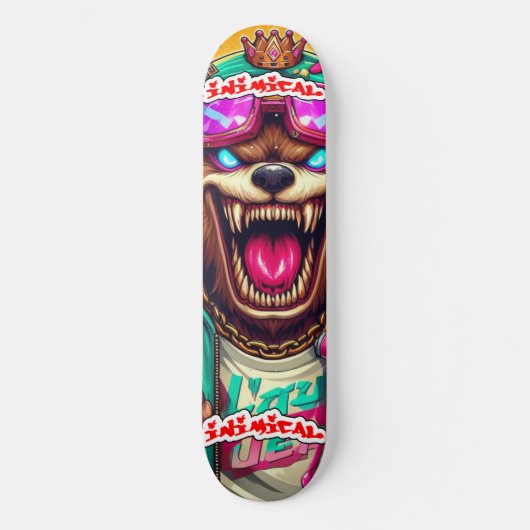 Inimical Mad Grizzly Persoonlijk Skateboard (Voorkant)