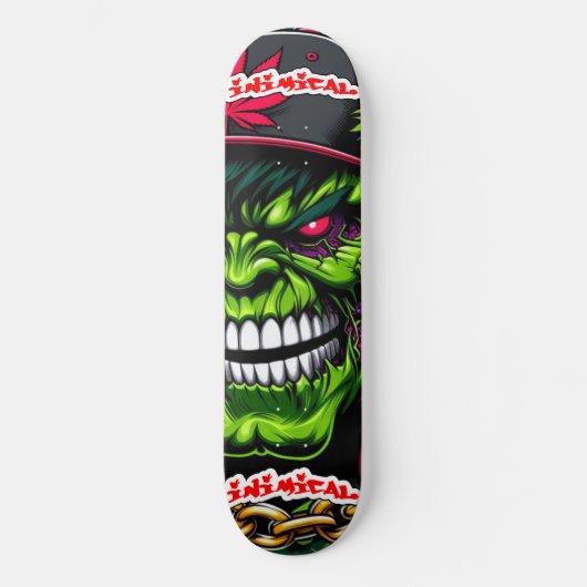 Inimical Mean Green Persoonlijk Skateboard (Voorkant)