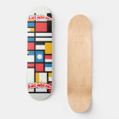 Inimical Mondriaan Persoonlijk Skateboard (Voorkant)