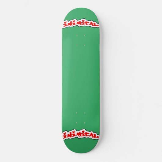 Inimical perfecte groene chroma sleutel persoonlijk skateboard (Voorkant)
