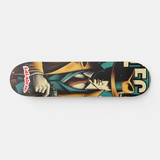 Inimical Pulp Detective Persoonlijk Skateboard (Horizontaal)