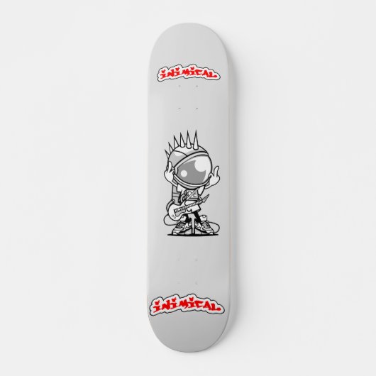 Inimical Punk Rock Astronaut Persoonlijk Skateboard (Voorkant)