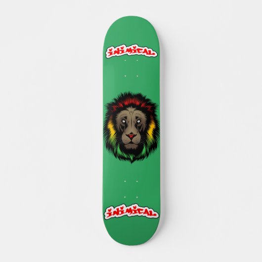Inimical Reggae Lion Persoonlijk Skateboard (Voorkant)