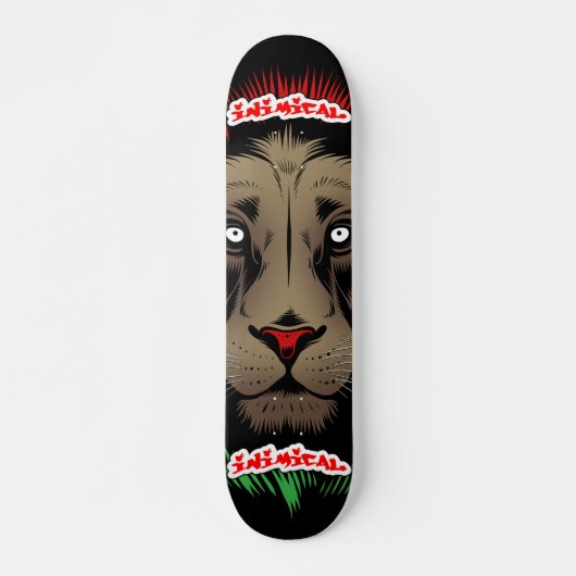 Inimical Reggae Lion Persoonlijk Skateboard (Voorkant)
