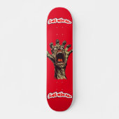 Inimical schreeuwende hand rood persoonlijk skateboard (Voorkant)