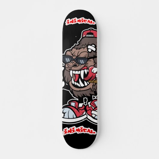 Inimical Skater Gorilla Deck Persoonlijk Skateboard (Voorkant)