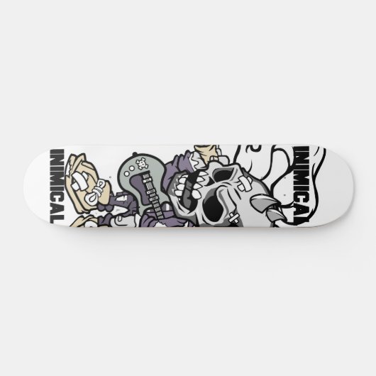 Inimical Skull Punker Persoonlijk Skateboard (Horizontaal)