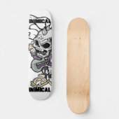 Inimical Skull Punker Persoonlijk Skateboard (Voorkant)